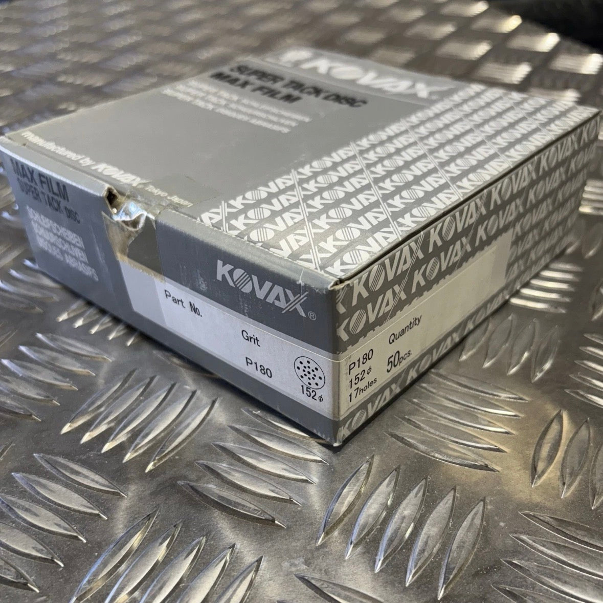 6” Kovax Maxfilm P180, 50pcs box