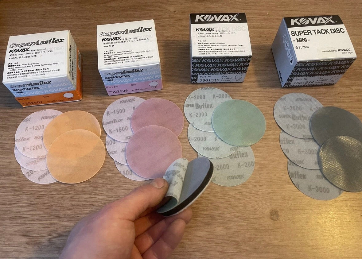 Kovax 3” sanding discs kit