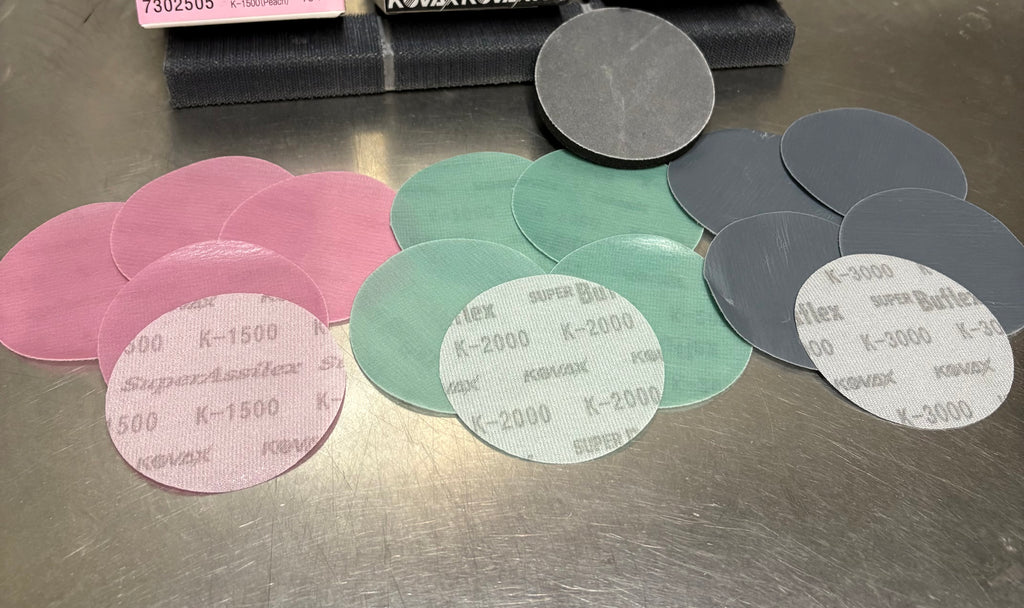 3” Kovax sanding kit 1500/2000/3000