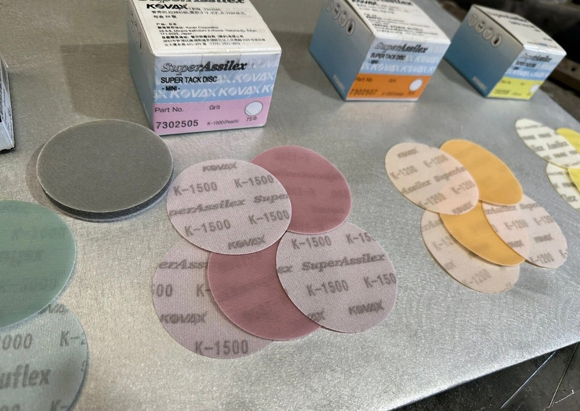 Kovax 3” sanding discs kit 800/1200/1500/2000/3000