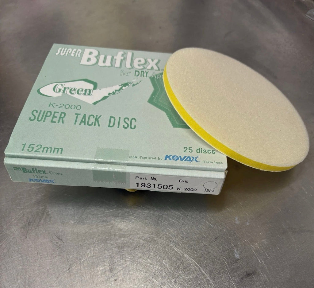 6” Kovax Buflex 2000 No Holes Box 25pcs And Interface Pad