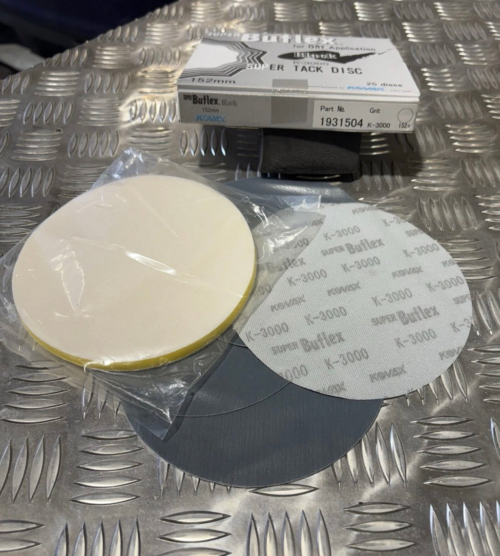 6” SuperBuflex  Kovax K3000 No Holes And Interface Pad