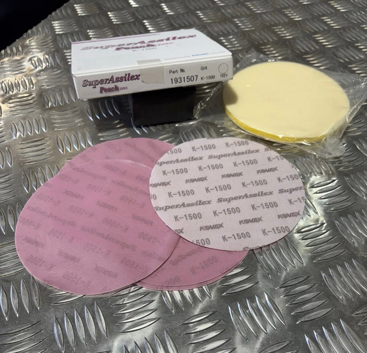 6” SuperAssilex Kovax 1500 No Holes And Interface Pad