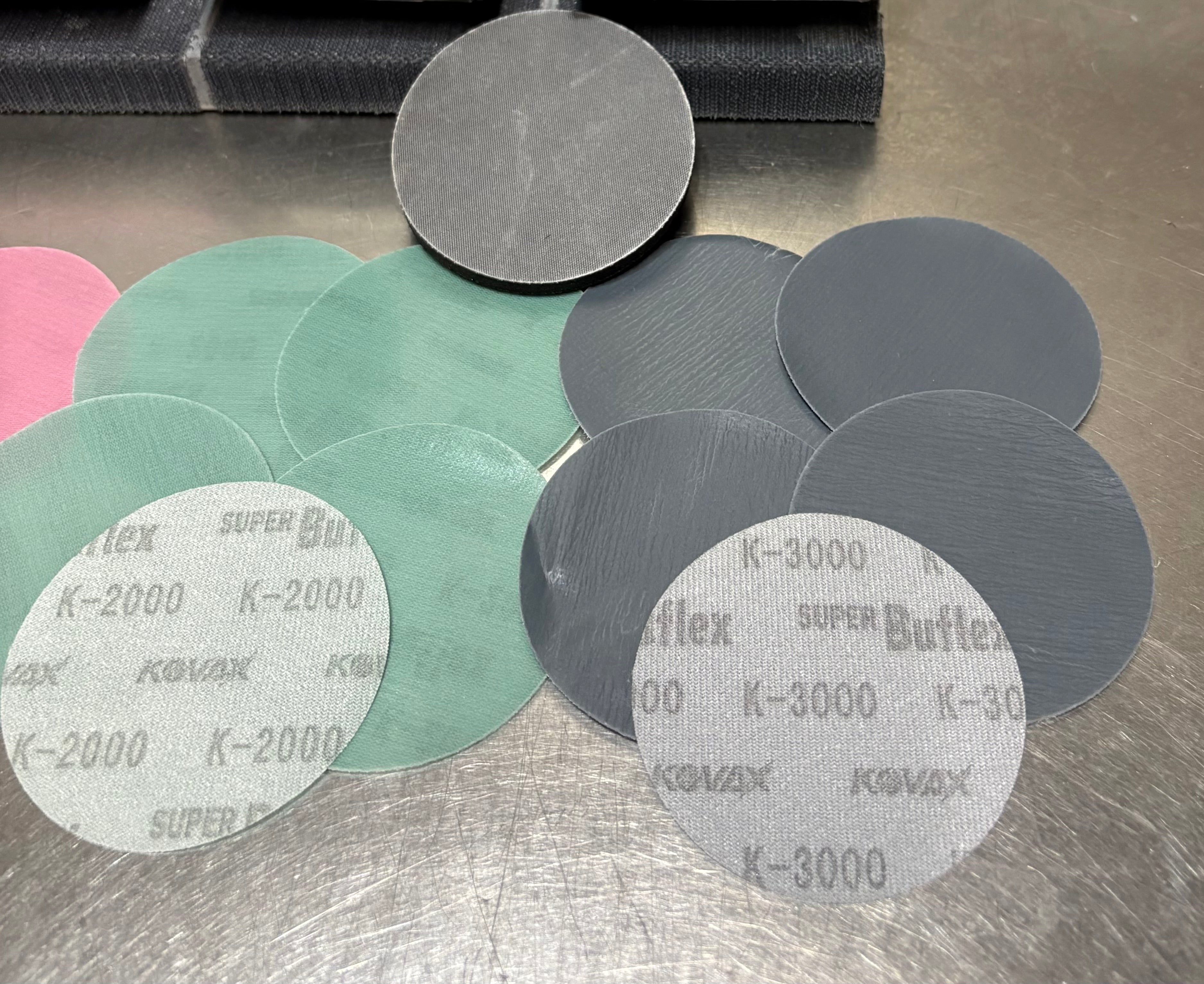 3” Kovax sanding kit 1500/2000/3000