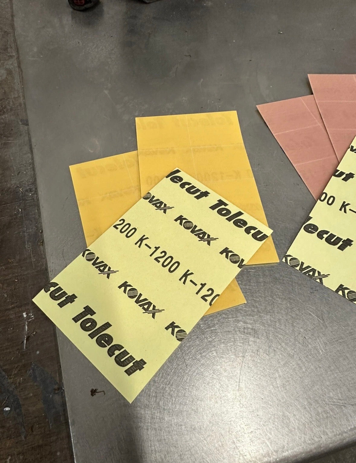 Kovax Tolecut 1/8cut Stick On Sandpaper top up 1200/1500/2000/3000