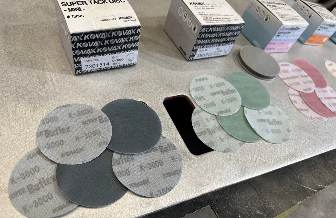 Kovax 3” sanding discs kit 800/1200/1500/2000/3000